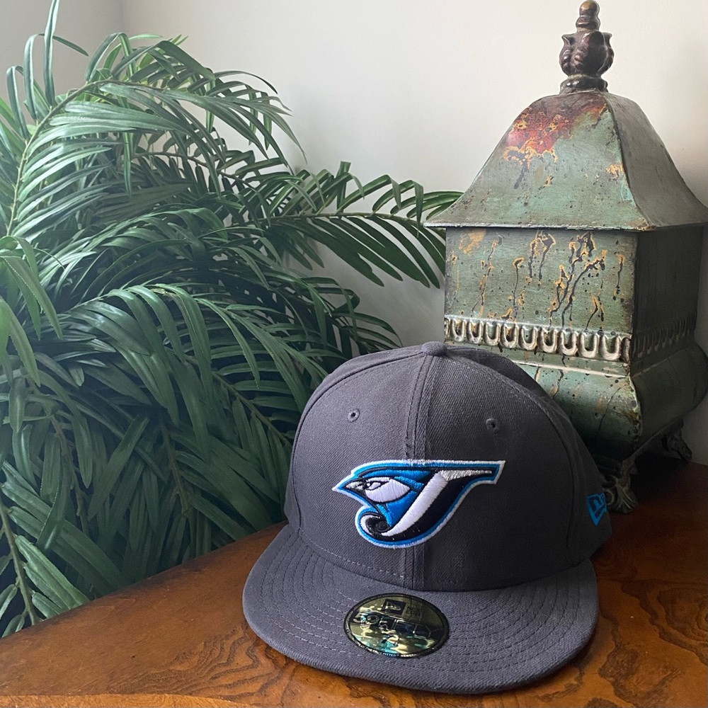 Toronto Blue Jays New Era Hat Fitted 59Fifty Gray Cap